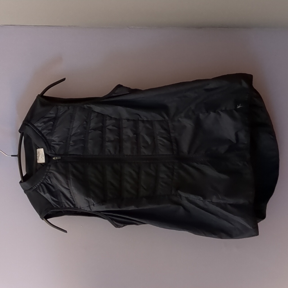 Danskin Now Navy Blue Quilted Vest Medium (8-10)